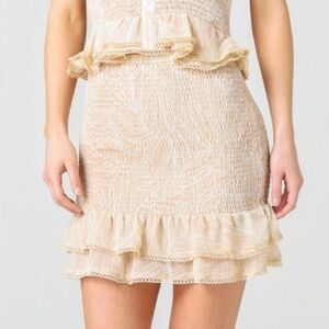 Lost+Wander Women’s Palm Friday Mini Skirt Size Medium